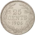 Twenty-five Cents 1906: Photo Coin, Liberia, Twenty-five Cents 1906 / thumbnail