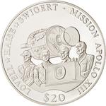 Silver Twenty Dollars 2000 Apollo XIII: Photo Coin, Liberia, Silver Twenty Dollars 2000 Apollo XIII / thumbnail