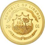 Ten Dollars 2001 ECU Luxemburg: Photo Coin, Liberia, Ten Dollars 2001 ECU Luxemburg / thumbnail