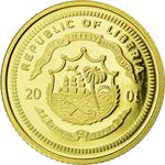 Gold Twenty-five Dollars 2001 Galileo: Photo Coin, Liberia, Gold 25 Dollars 2001 Galileo / thumbnail