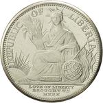 Five Dollars 1997 Year of the Rat: Photo Coin, Liberia, Five Dollars 1997 Year of the Rat / thumbnail