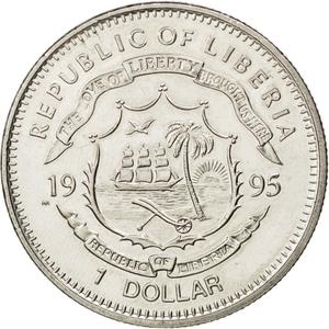 Liberia / One Dollar 1995 Cairo Conference - obverse photo