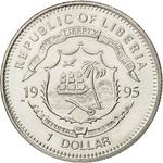 One Dollar 1995 Cairo Conference: Photo Coin, Liberia, One Dollar 1995 Cairo Conference / thumbnail