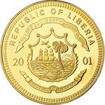 Ten Dollars 2001 ECU Greece: Photo Coin, Liberia, Ten Dollars 2001 ECU Greece / thumbnail