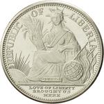 Five Dollars 1997 Year of the Tiger: Photo Coin, Liberia, Five Dollars 1997 Year of the Tiger / thumbnail