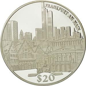 Liberia / Silver Twenty Dollars 2000 Frankfurt am Main - obverse photo