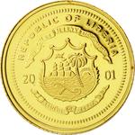 Gold Twenty-five Dollars 2001 Gandhi: Photo Coin, Liberia, Gold 25 Dollars 2001 Gandhi / thumbnail
