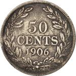 Fifty Cents 1906: Photo Coin, Liberia, Fifty Cents 1906 / thumbnail