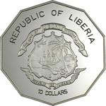 Ten Dollar Silver 2001 Male-Female: Photo Coin, Liberia, Ten Dollar Silver 2001 Male-Female / thumbnail