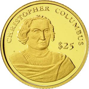 Liberia / Gold Twenty-five Dollars 2000 Columbus - obverse photo