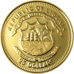 Gold Twenty-fifth Ounce 2005 Moric Benovsky: Photo Coin, Liberia, Gold Twenty-fifth Ounce 2005 Moric Benovsky / thumbnail