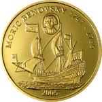 Gold Twenty-fifth Ounce 2005 Moric Benovsky: Photo Coin, Liberia, Gold Twenty-fifth Ounce 2005 Moric Benovsky / thumbnail