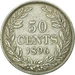 Fifty Cents 1896: Photo Coin, Liberia, Fifty Cents 1896 / thumbnail