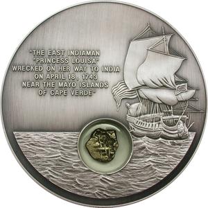 Liberia / Fifty Dollars Silver 2001 Princess Louisa - reverse photo