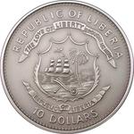 Ten Dollars Silver 2004 Sundial: Photo Coin, Liberia, Ten Dollars Silver 2004 Sundial / thumbnail