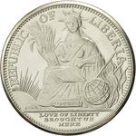 Five Dollars 1997 Year of the Dog: Photo Coin, Liberia, Five Dollars 1997 Year of the Dog / thumbnail