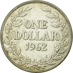 Liberia / One Dollar 1962 - reverse photo