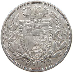 Liechtenstein / Two Kronen 1912 - reverse photo