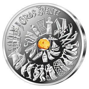 Lithuania / Five Euro Silver 2021 Sea Festival - reverse photo