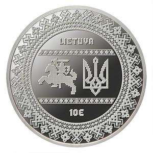Lithuania / Ten Euro Silver 2022 Ukraine's Fight for Freedom - obverse photo
