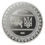 Ten Euro Silver 2022 Ukraine's Fight for Freedom: Photo Coin, Lithuania, Ten Euro Silver 2022 Ukraine's Fight for Freedom / thumbnail