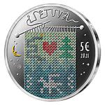 Five Euro Silver 2021 Egle the Queen of Serpents: Photo Coin, Lithuania, Five Euro Silver 2021 Egle the Queen of Serpents / thumbnail