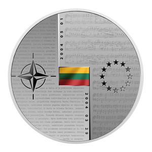 Lithuania / Twenty Euro Silver 2024 NATO and EU - reverse photo