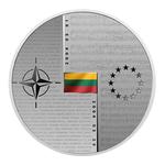 Twenty Euro Silver 2024 NATO and EU: Photo Coin, Lithuania, Twenty Euro Silver 2024 NATO and EU / thumbnail