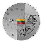 Twenty Euro Silver 2024 NATO and EU: Photo Coin, Lithuania, Twenty Euro Silver 2024 NATO and EU / thumbnail