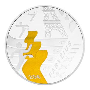 Lithuania / Twenty Euro Silver 2024 Olympic Games - reverse photo