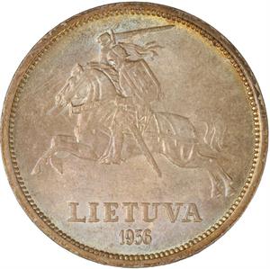 Lithuania, First Republic / Five Litu 1936 - reverse photo
