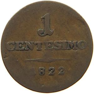 Lombardy-Venetia / One Centesimo 1822 - obverse photo