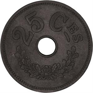 Luxembourg / Twenty-five Centimes 1916 - reverse photo