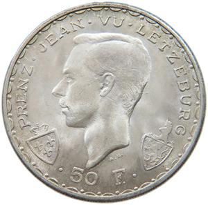 Luxembourg / Fifty Francs 1946 - obverse photo