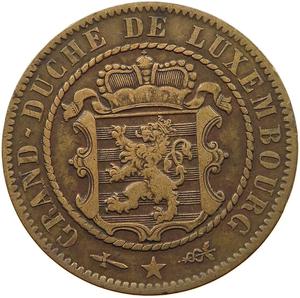 Luxembourg / Ten Centimes 1854 - reverse photo