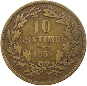 Luxembourg / Ten Centimes 1854 - obverse photo