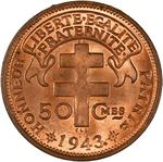 Fifty Centimes 1943: Photo Coin, Madagascar, Fifty Centimes 1943 / thumbnail