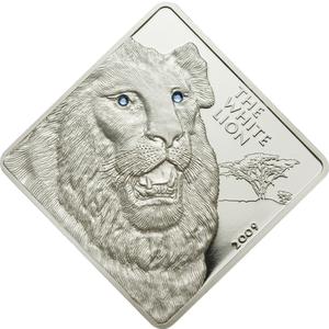 Malawi / Silver Two Ounces 2009 White Lion - reverse photo