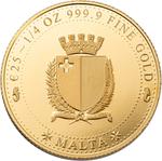Gold Quarter Ounce 2024 Melita: Photo Melita 2024 Gold bullion Coin - 0.25 oz. / thumbnail