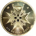 Gold Quarter Ounce 2025 Maltese Cross: Photo Maltese Cross 2025 | 1/4oz Gold 9999 | Bullion / thumbnail