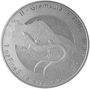 Malta / Silver Ounce 2025 Il-Gremxula ta' Filfla - reverse photo
