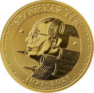 Malta / Gold Tenth-Ounce 2022 Stanisław Lem - Master of Science Fiction - reverse photo