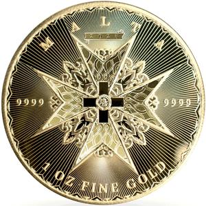 Malta / Gold Ounce 2025 Maltese Cross - reverse photo
