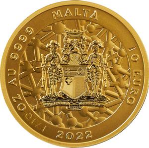 Malta / Gold Tenth-Ounce 2022 Stanisław Lem - Master of Science Fiction - obverse photo