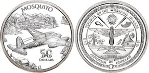 Marshall Islands / Silver Ounce 1991 Mosquito - obverse photo