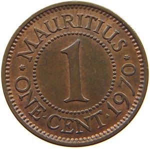 Mauritius / One Cent 1970 - obverse photo