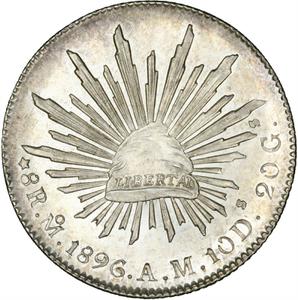 Mexico / Eight Reales 1896 - reverse photo