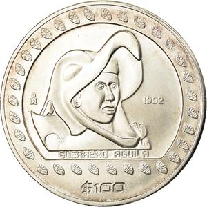 Mexico / Silver Ounce 1992 Eagle Warrior - reverse photo