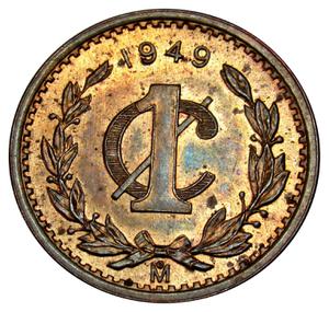 Mexico / One Centavo 1949 - reverse photo
