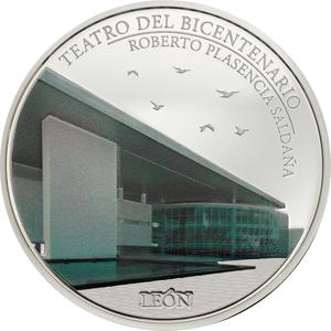 Mexico / Medal 2018 Teatro Bicentenario Roberto Plasencia Saldaña - reverse photo